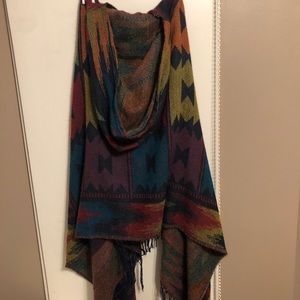 Boho scarf with hood